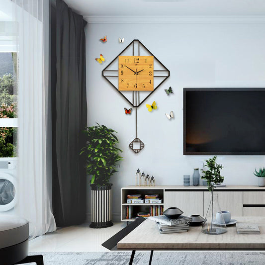 Reloj de pared minimalista moderno | Decoración con diseño creativo