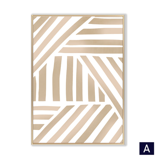 Lienzo geométrico para pared | Decoración abstracta moderna
